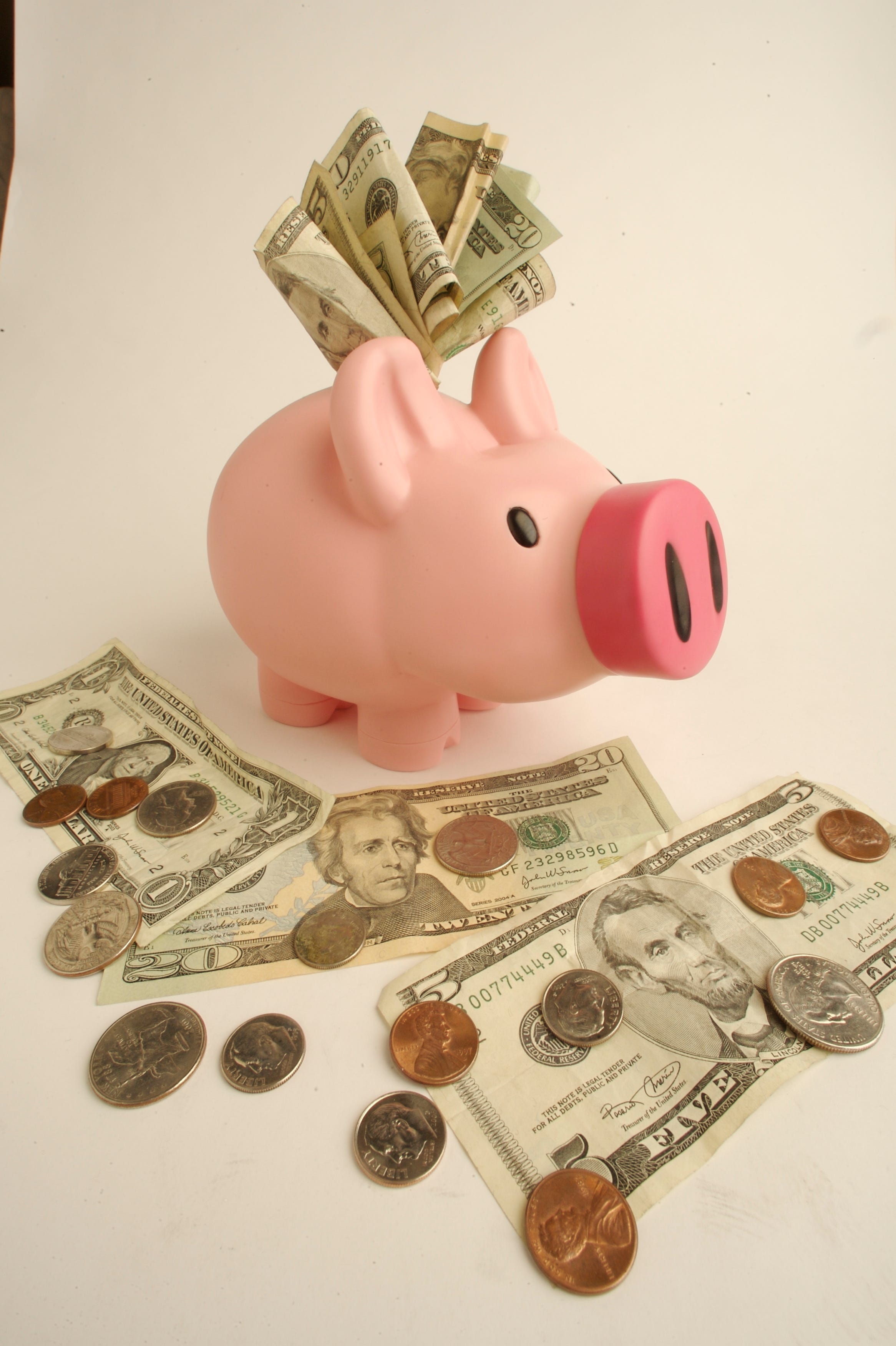 money in piggy bank